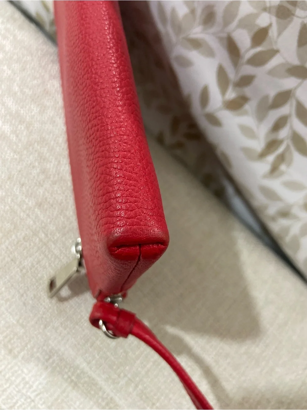 Coach Red Leather Wristlet/Wallet